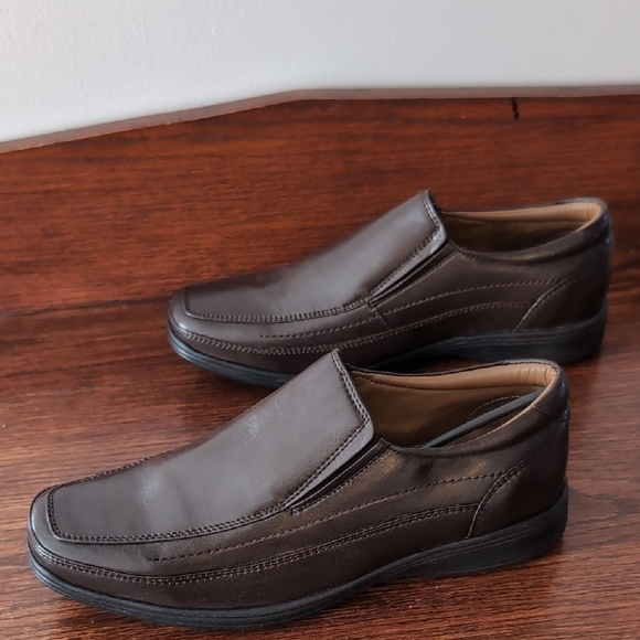 Emiliano Permilano 2 Italian Leather Brown Size 42(Approx US 9) Shoes New In Box - Picture 6 of 11